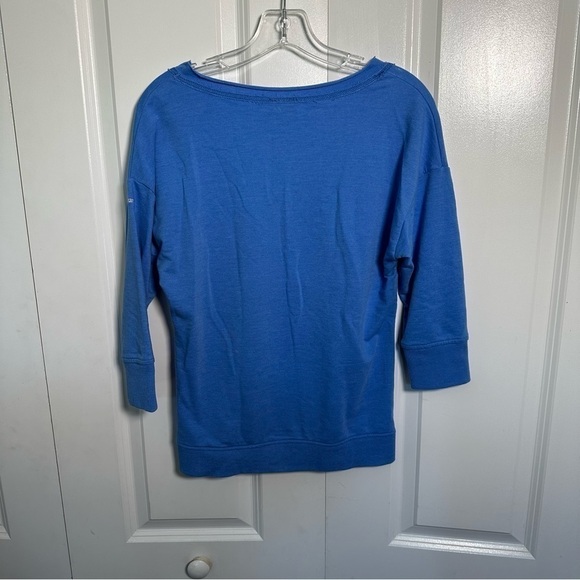 Columbia scoop neck light weight sweatshirt in royal blue, size extra small - Picture 6 of 6